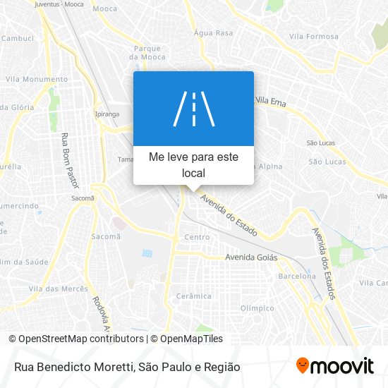 Rua Benedicto Moretti mapa