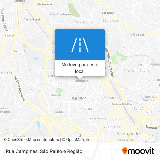 Rua Campinas mapa