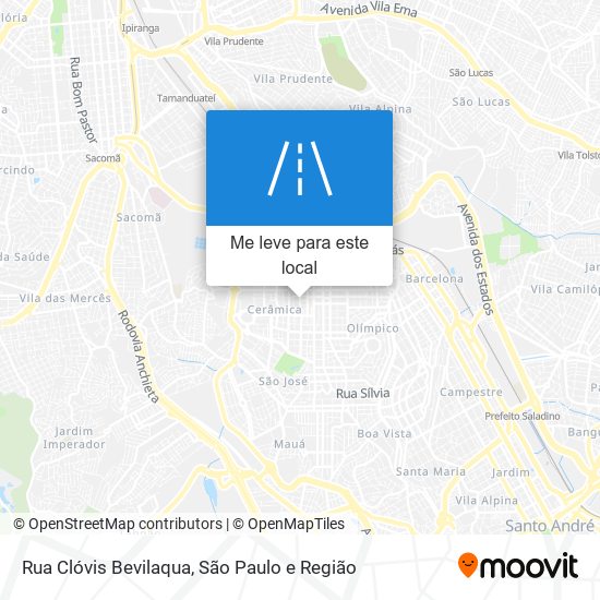 Rua Clóvis Bevilaqua mapa