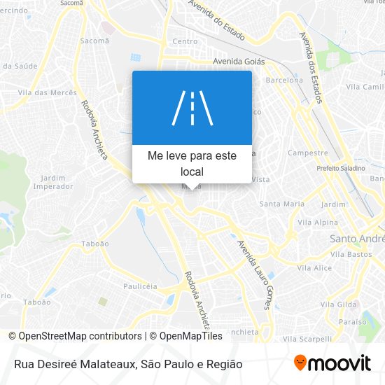 Rua Desireé Malateaux mapa