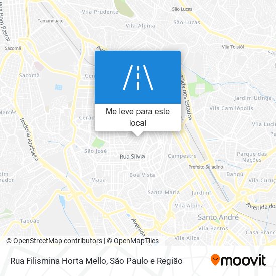 Rua Filismina Horta Mello mapa