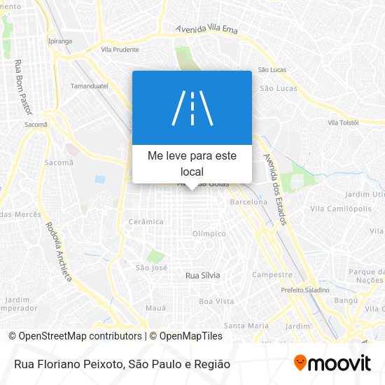 Rua Floriano Peixoto mapa