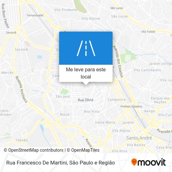 Rua Francesco De Martini mapa