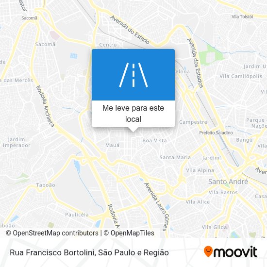 Rua Francisco Bortolini mapa