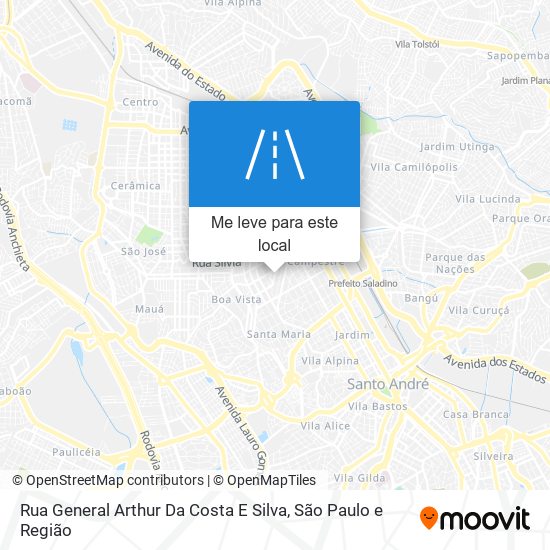 Rua General Arthur Da Costa E Silva mapa