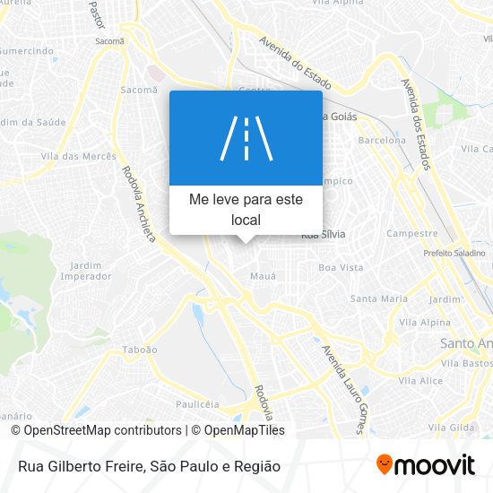 Rua Gilberto Freire mapa