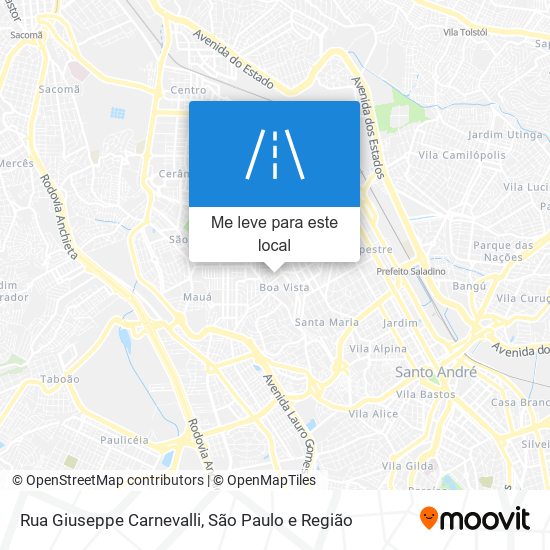 Rua Giuseppe Carnevalli mapa