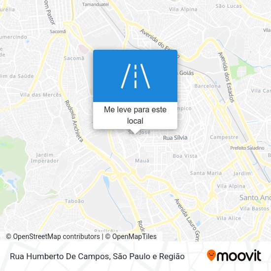 Rua Humberto De Campos mapa