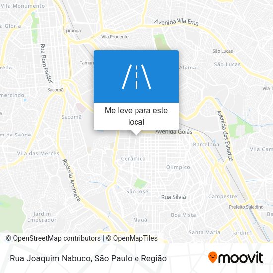 Rua Joaquim Nabuco mapa