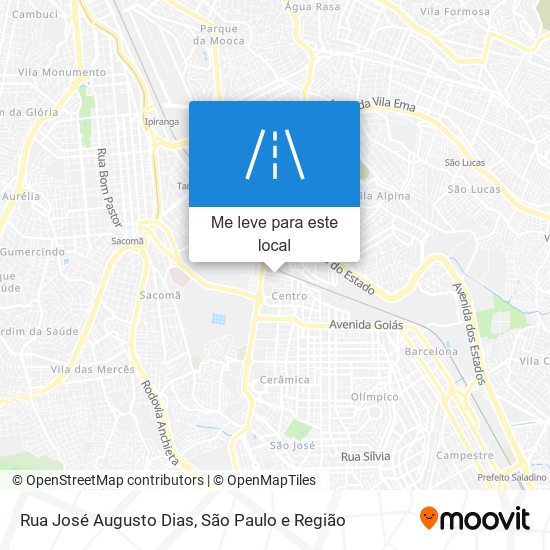 Rua José Augusto Dias mapa