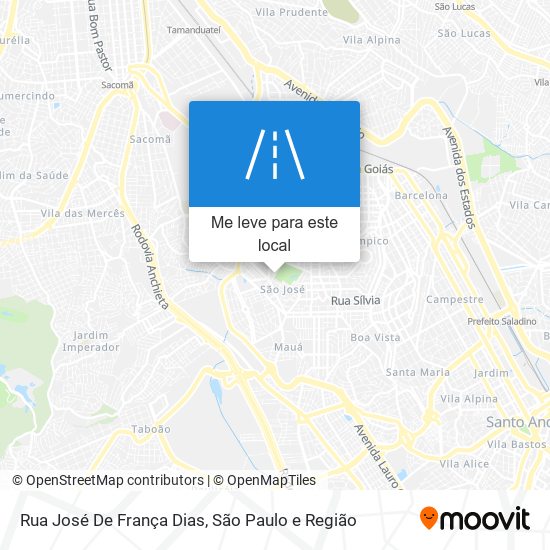 Rua José De França Dias mapa