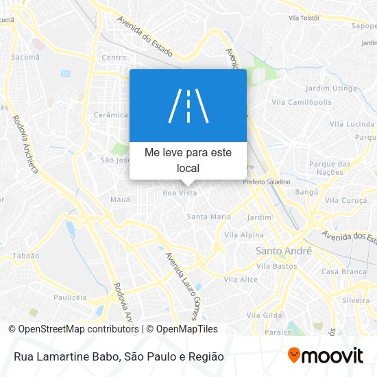 Rua Lamartine Babo mapa