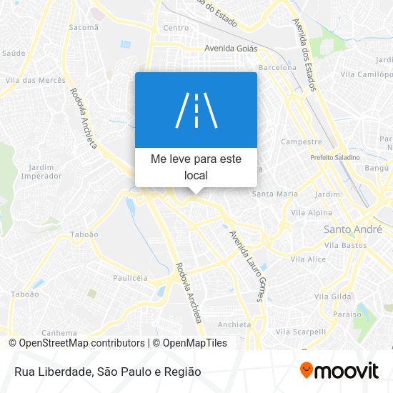 Rua Liberdade mapa