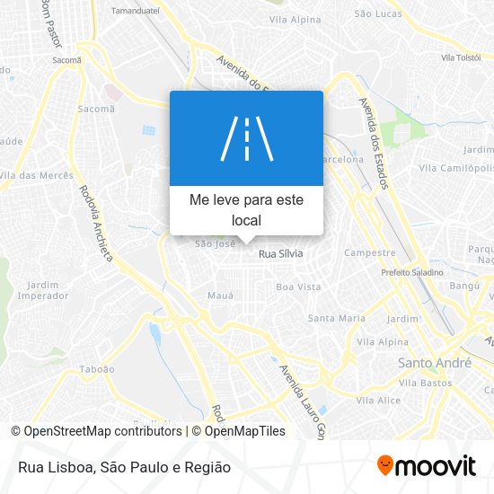 Rua Lisboa mapa