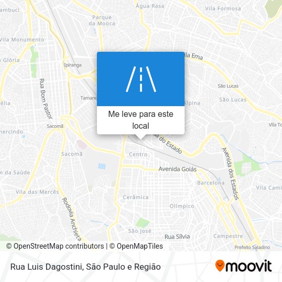 Rua Luis Dagostini mapa