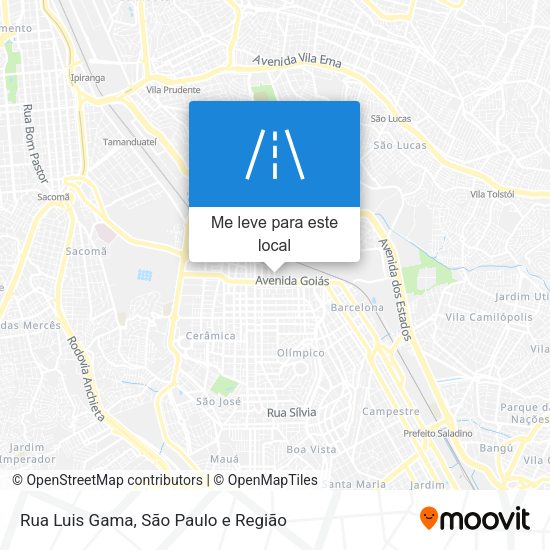 Rua Luis Gama mapa