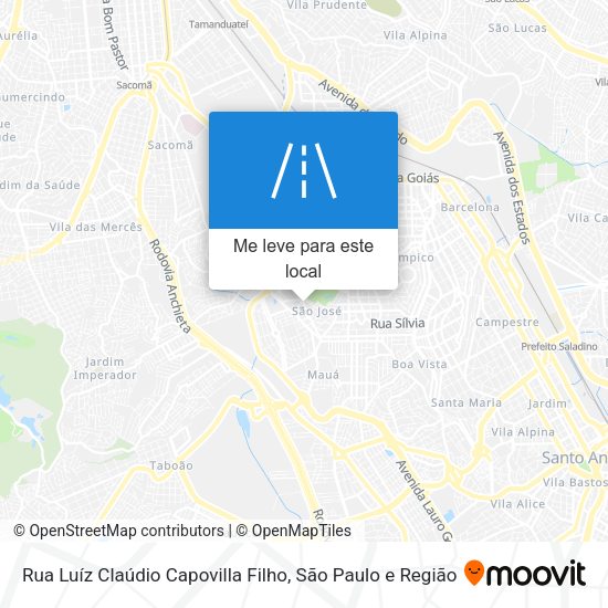 Rua Luíz Claúdio Capovilla Filho mapa
