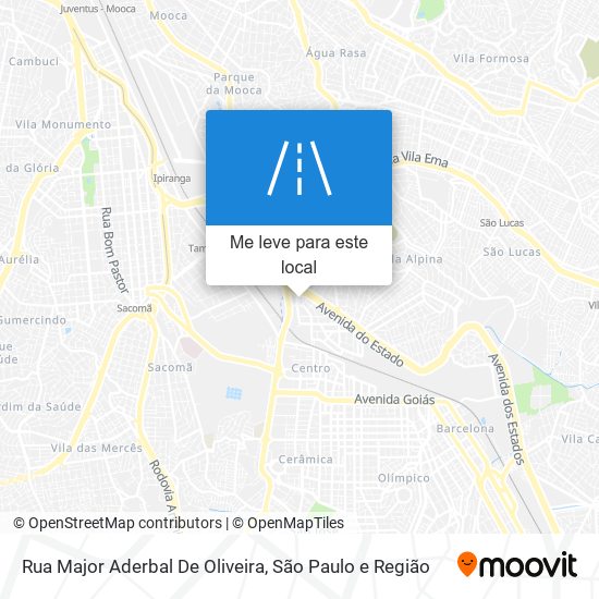 Rua Major Aderbal De Oliveira mapa