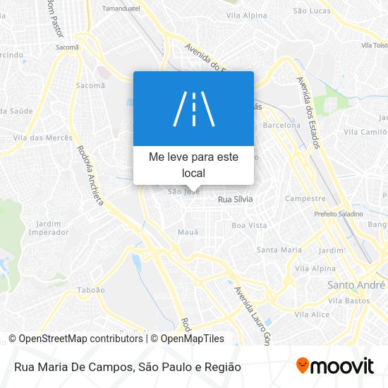 Rua Maria De Campos mapa
