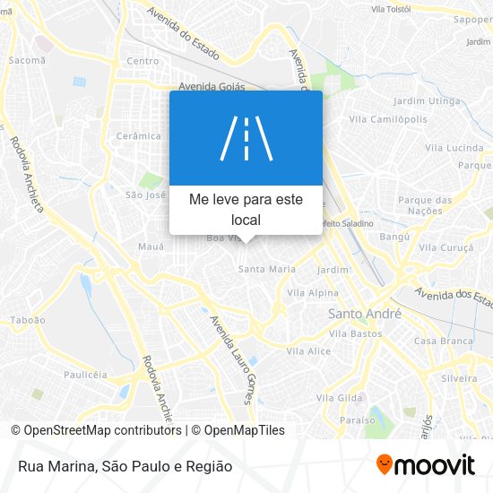 Rua Marina mapa