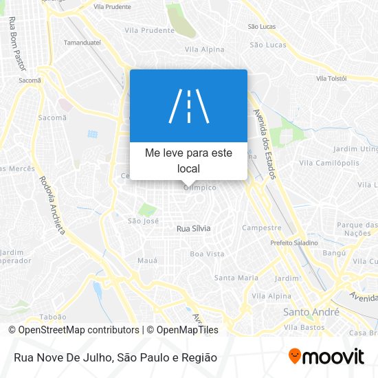 Rua Nove De Julho mapa