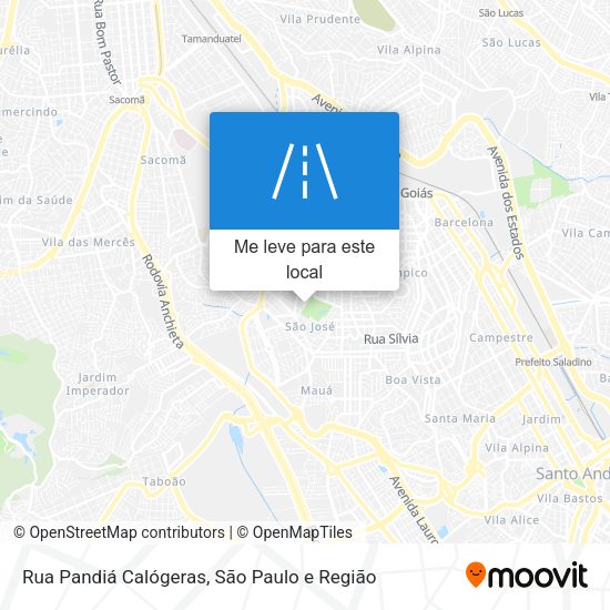 Rua Pandiá Calógeras mapa