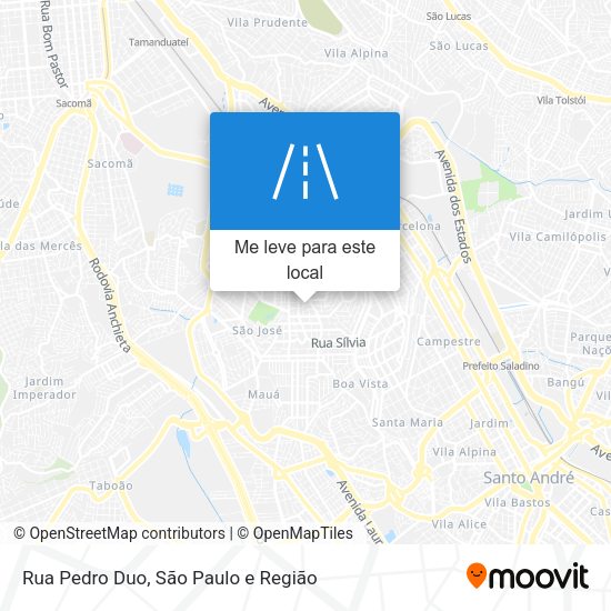Rua Pedro Duo mapa