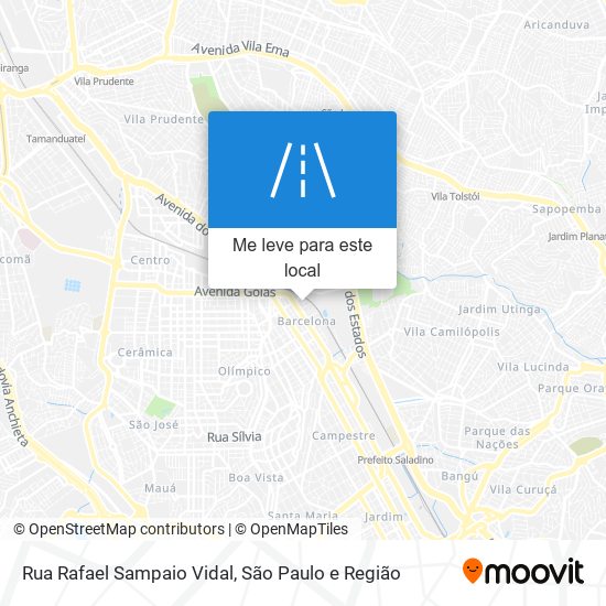 Rua Rafael Sampaio Vidal mapa