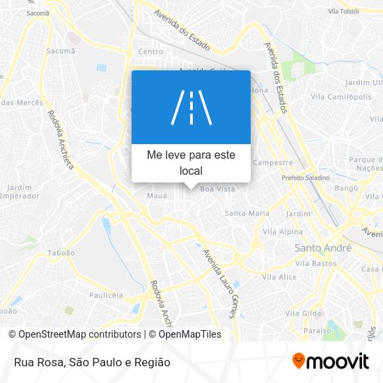 Rua Rosa mapa