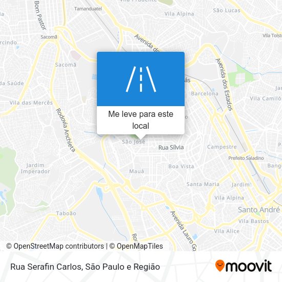 Rua Serafin Carlos mapa