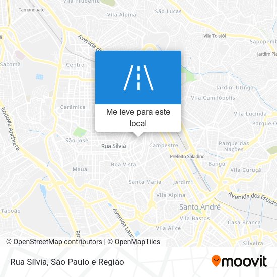 Rua Sílvia mapa