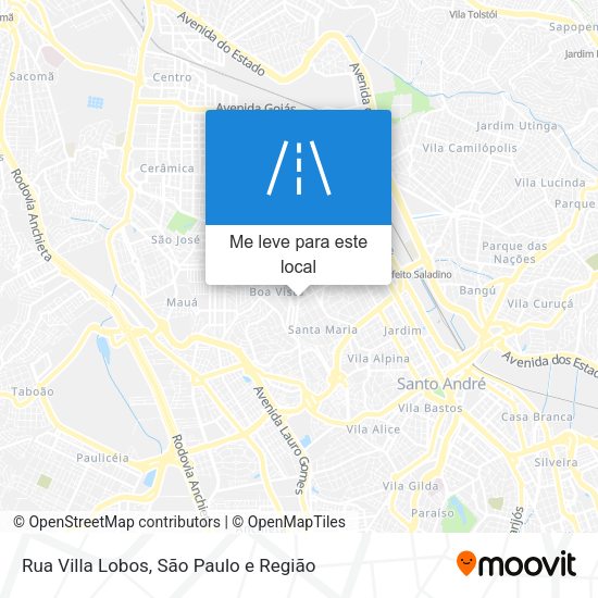 Rua Villa Lobos mapa