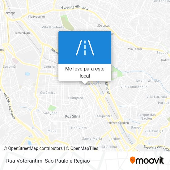 Rua Votorantim mapa