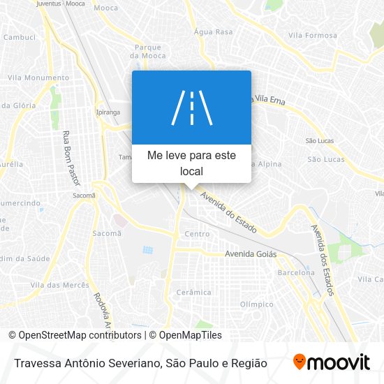 Travessa Antônio Severiano mapa