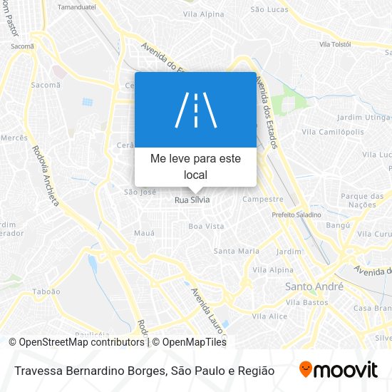 Travessa Bernardino Borges mapa