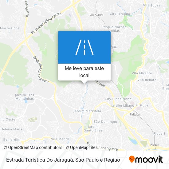 Estrada Turística Do Jaraguá mapa