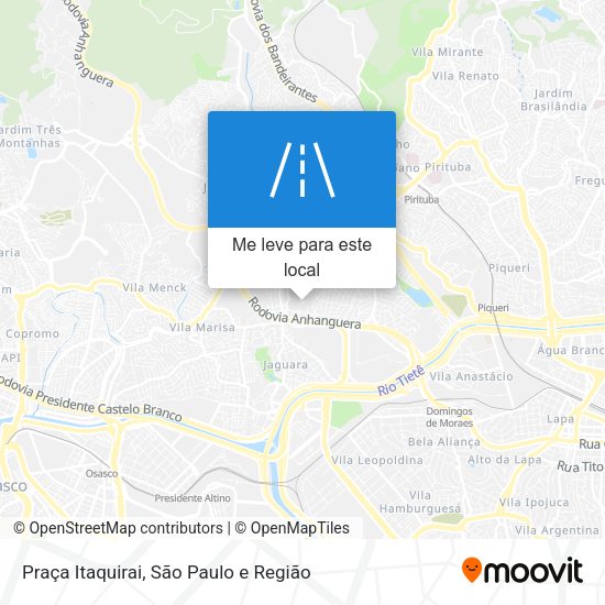 Praça Itaquirai mapa