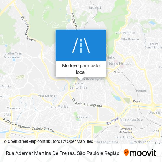 Rua Ademar Martins De Freitas mapa