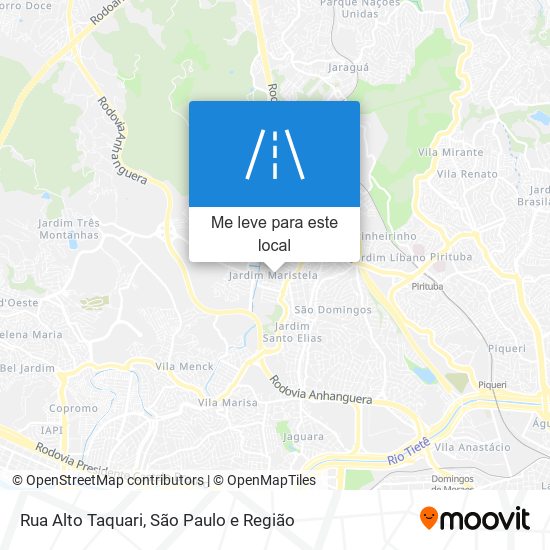 Rua Alto Taquari mapa