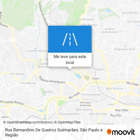 Rua Bernardino De Queiroz Guimarães mapa