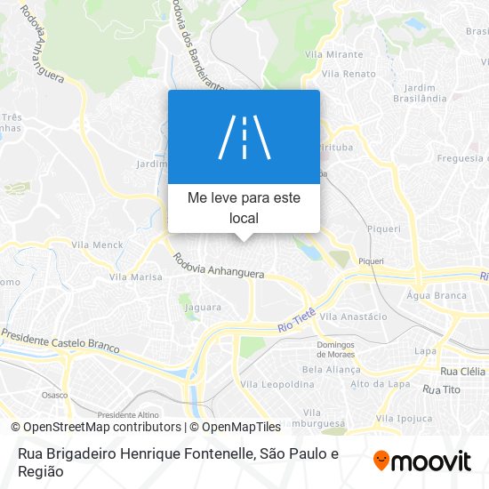 Rua Brigadeiro Henrique Fontenelle mapa