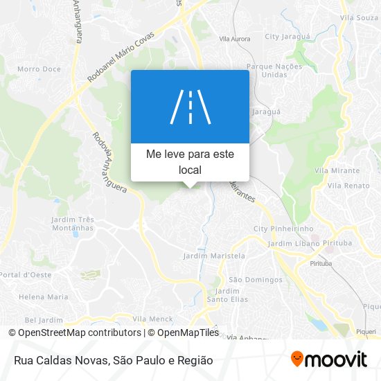 Rua Caldas Novas mapa