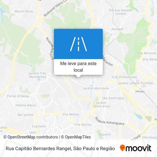 Rua Capitão Bernardes Rangel mapa