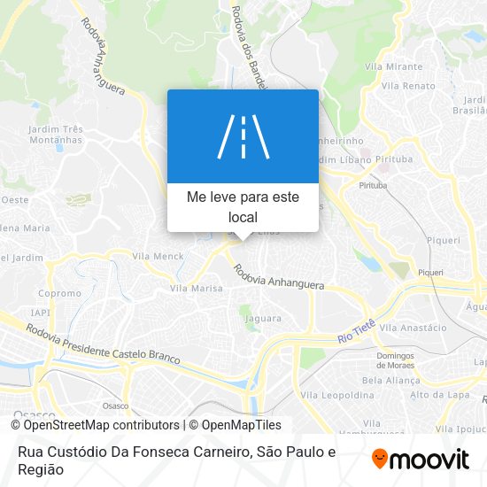 Rua Custódio Da Fonseca Carneiro mapa