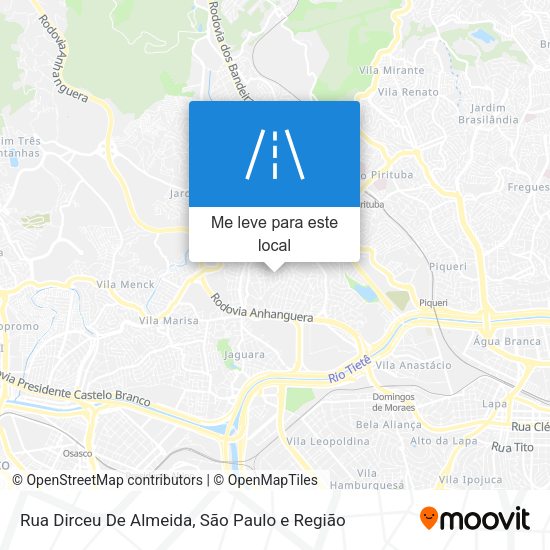 Rua Dirceu De Almeida mapa