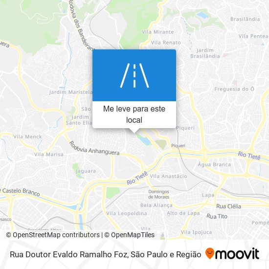 Rua Doutor Evaldo Ramalho Foz mapa