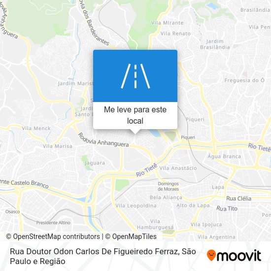Rua Doutor Odon Carlos De Figueiredo Ferraz mapa