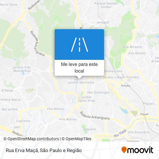 Rua Erva Maçã mapa