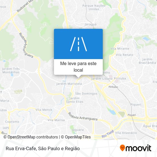 Rua Erva-Cafe mapa