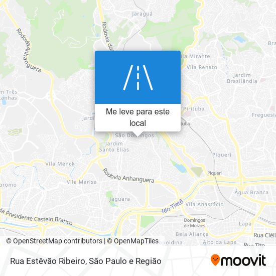 Rua Estêvão Ribeiro mapa